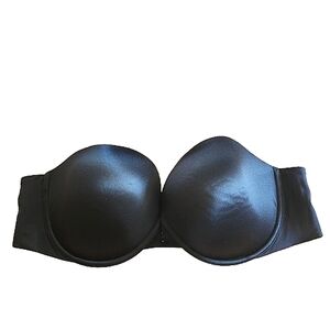 Victoria's Secret Black Biofit Strapless Bra 38C
